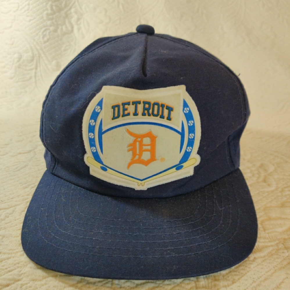 Vintage Detroit Tigers MLB Baseball Cap Drew Pearson Headwear Snapback Hat